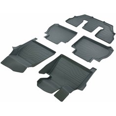 Коврики резиновые в салон 3D LUX для BMW X7 G07 6 seats (2018-н. в.)/БМВ X7 G07 6 seats/ комплект ковров/ SRTK