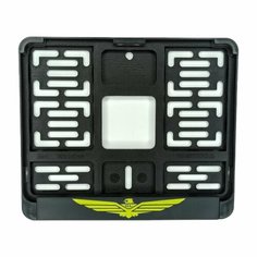 Рамка номера с логотипом Gold Wing Крылья на мотоцикл скутер мопед квадроцикл для мотоциклиста, желтая FRM