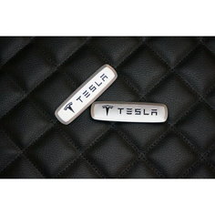 Логотип (шильдик)на автомобильные коврики с маркой автомобиля Tesla / Тесла PRO Kovrik