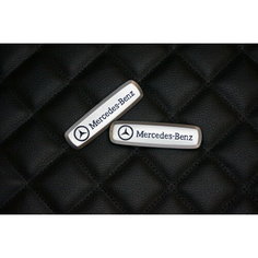 Логотип (шильдик) на автомобильный коврик с маркой автомобиля Mercedes-Benz / Мерседес - Бенц PRO Kovrik