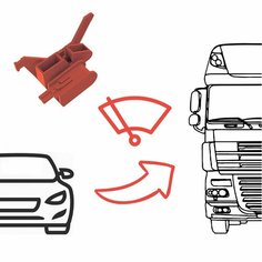 Грузовые зимние дворники. Щетки с легкового на Volvo, MAN, Scania, Iveco, Sitrak, Kamaz K5, Shacman, Magnum Aczo