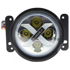 Светодиодная фара автомобильная Aurora ALO-R4T3-E-RGB 4" 40W 3200Lm 9-36V противотуманка Ближний свет (комплект 2 шт.)