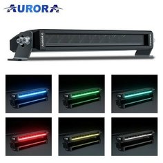 Фара автомобильная / балка светодиодная Aurora ALO-S5D1-10RQ 10" (25,4 см) 54w Дальний свет-белый+RGB