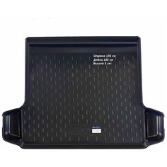 Коврик в багажник для Renault Logan (2009-2013) (CLT) с бортом карманами пластик Sei Ntex