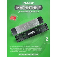 Магнитные рамки для номерных знаков автомобиля сняли Bs163