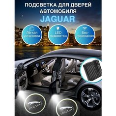 Подсветка дверей, проекция логотипа для Jaguar (2шт) HD Wireless Welcome Lamp