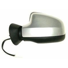 Зеркало боковое Лада Ларгус, Рено Логан, Дастер, Сандеро с электроприводом и обогревом, цвет платина (691), левое.