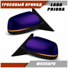 Зеркало Лада Приора LADA 2170 с повторителем поворота Плазма Salina