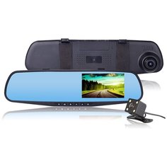 Автомобильный видеорегистратор зеркало Full HD c 2 камерами JBH