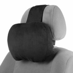 Подушка на подголовник, Premium MB, 28х22 см, черная Gold Seller