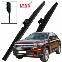 Дворники VW Volkswagen Touareg (3) CR Фольксваген Туарег 2018 2019 2020 2021 2022 Щетки стеклоочистителя зимние LYNXauto 650мм-550мм к-т 2шт.