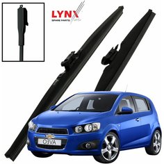 Дворники Chevrolet Aveo (2) T300 Шевроле Авео хэтчбек 5 дв. 2011 2012 2013 2014 2015 Щетки стеклоочистителя зимние LYNXauto 650мм-380мм к-т 2шт.