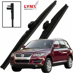 Дворники VW Volkswagen Touareg (1) GP Фольксваген Туарег рест. 2006 2007 2008 2009 2010 Щетки стеклоочистителя зимние LYNXauto 650мм-650мм к-т 2шт.