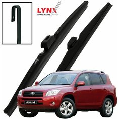 Дворники Toyota RAV4 (3) XA30 Тойота РАВ4 5 дв. 2005 2006 2007 2008 Щетки стеклоочистителя зимние LYNXauto 600мм-400мм к-т 2шт.
