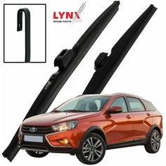 Дворники LADA Vesta Cross Лада Веста Кросс 2181 универсал 2017 2018 2019 2020 2021 2022 Щетки стеклоочистителя зимние LYNXauto 600мм-450мм к-т 2шт.
