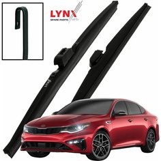 Дворники Kia Optima (4) JF / Киа Оптима рест. 2018 2019 2020 Щетки стеклоочистителя зимние LYNXauto к-т 2шт, 650мм-450мм
