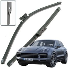Дворники Porsche Cayenne (3) PO536 Порше Кайен 2017 2018 2019 2020 2021 2022 Щетки стеклоочистителя бескаркасные 650-530 2шт. Lyn Xauto
