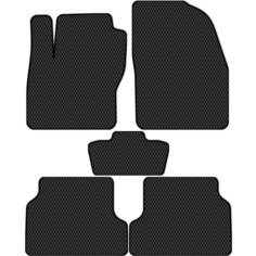 Коврики в салон ЭВА Allmone для Ford Focus 2 (CB4, DA3) 2004 - 2011, черные, 5шт. / Форд Фокус 2