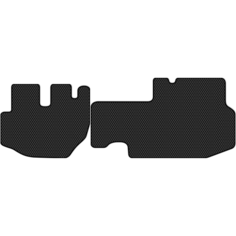 Коврики в салон ЭВА Allmone для Hyundai Porter 1998 - 2010, черные, 2шт. / Хендай Портер