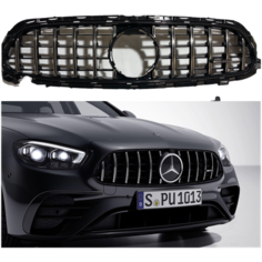 Решетка радиатора AMG GT хром для Mercedes E-class W213 рестайлинг