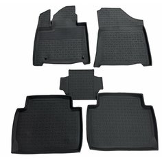 Резиновые коврики с высоким бортиком Hyundai Santa Fe V 2023- (5 мест) Sei Ntex