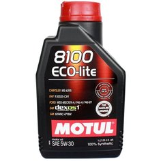 Синтетическое моторное масло Motul 8100 Eco-lite 5W30, 1 л, 1 шт.