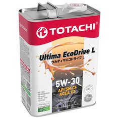 Минеральное моторное масло TOTACHI Ultima Ecodrive L 5W-30, 4 л, 1 шт.
