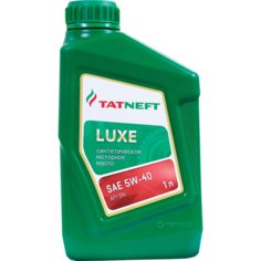 Синтетическое моторное масло Татнефть LUXE 5W40, 1 л, 1 шт. Tatneft