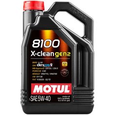Синтетическое моторное масло Motul 8100 X-clean GEN2 5W-40, 5 л, 1 шт.