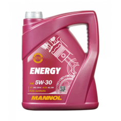 Синтетическое моторное масло Mannol Energy 5W-30 SN/CH-4, 5 л, 1 шт.