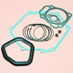 Набор: Комплект поршневых колец 88мм+ Сальники клапанов 2шт+ Прокладки (d 88мм)/ для мотоблоков, мотопомпы, двигателей 188F GX390 13лс завод Нет бренда