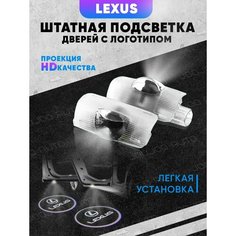 Штатная подсветка дверей авто с логотипом для LEXUS 2 шт. Joo Joo Auto