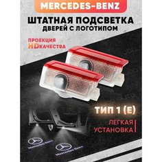 Штатная подсветка дверей авто с логотипом для MERCEDES 2 шт. Joo Joo Auto