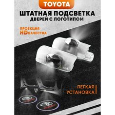 Штатная подсветка дверей авто с логотипом для TOYOTA 2 шт. Joo Joo Auto