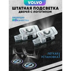 Штатная подсветка дверей авто с логотипом для VOLVO 2 шт. Joo Joo Auto