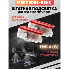Штатная подсветка дверей авто с логотипом для MERCEDES 2 шт. Joo Joo Auto