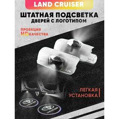 Штатная подсветка дверей авто с логотипом для LAND CRUISER 2 шт. Joo Joo Auto