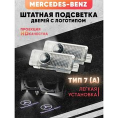 Штатная подсветка дверей авто с логотипом для MERCEDES 2 шт. Joo Joo Auto