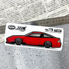 Виниловая наклейка машинка Nissan 200sx Resource Stickers