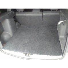 Фальшпол (пол багажника 2 створки) + органайзер в багажник Рено Дастер (Renault Duster, Nissan Terrano) 4х4, карпет, стекопластик Ip Lux