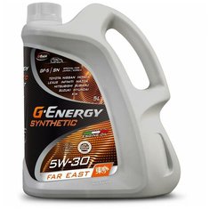 Синтетическое моторное масло G-Energy Far East Synthetic 5W-30, 5 л, 1 шт.