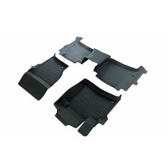 Коврики резиновые LUX в салон Volkswagen Touareg II 2010-2018 (2-х зонный климат) / Автомобильные коврики для Фольксваген Туарег Srtk