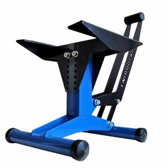 Подставка мотоподъемник регулируемый и адаптируемый под мотоцикл CROSS/ENDURO/ПИТ черно синий