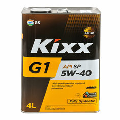 Синтетическое моторное масло Kixx G1 5W-40, 4 л, 1 шт.