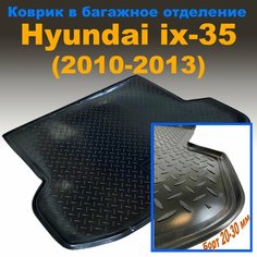 Коврик в багажник для Hyundai ix35 (EL) (2010-2013) (NPL) пластик Sei Ntex