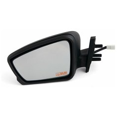 Наружное зеркало заднего вида адаптированное на ВАЗ 2108 2114 в стиле Granta FL электропривод, обогрев, цвет Снежная королева. Solina Salina