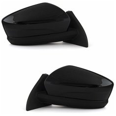 Наружное зеркало заднего вида адаптированное на ВАЗ 2108 2114 в стиле Granta FL электропривод, обогрев, цвет Пантера. Solina Salina