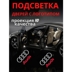 Подсветка дверей, проекция логотипа для Audi (2шт.) Авто тема