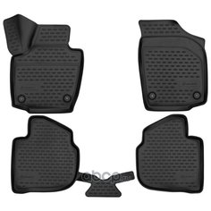 Комплект ковриков в салон ELEMENT 3D02433210k для Volkswagen Polo, Honda Element 2020-2022 г., 4 шт. черный 4