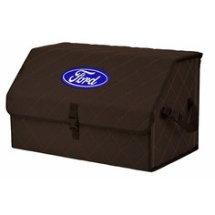 Органайзер-саквояж "Союз" в багажник Ford (Форд), размер XL. Цвет: коричневый с коричневой прострочкой Ромб. A&P Групп